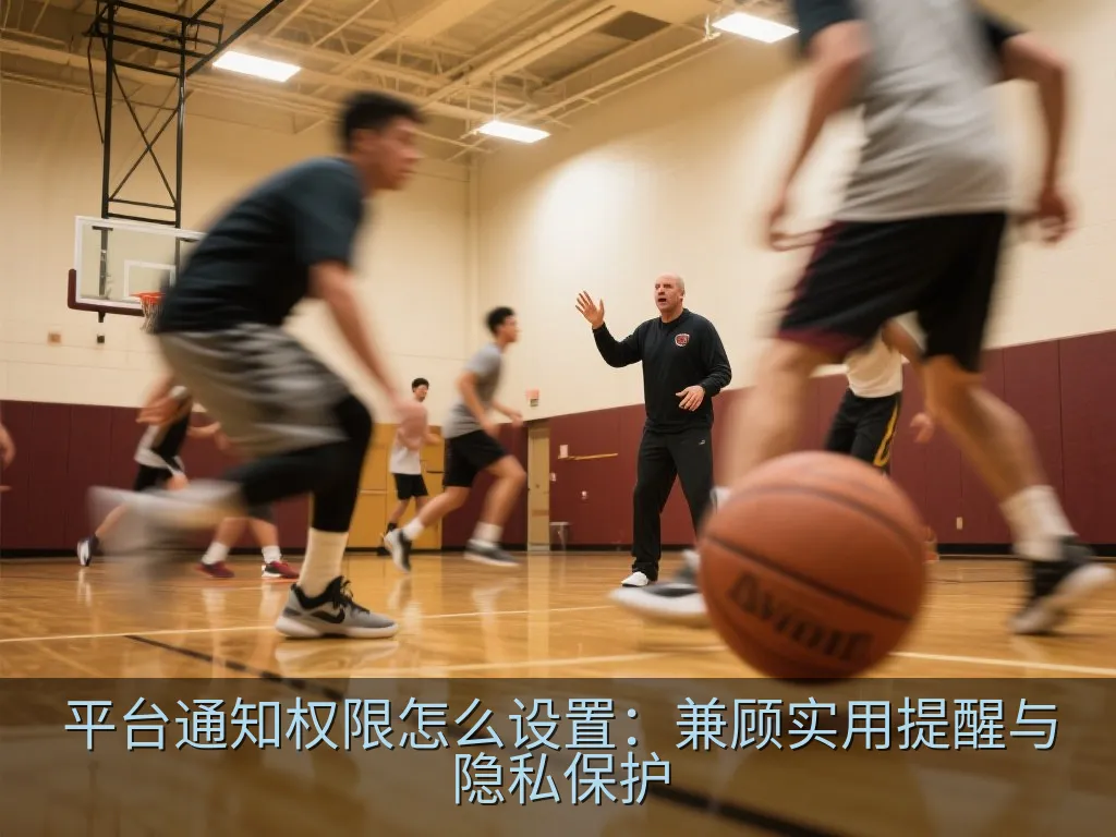 桌面浏览器中管理网站通知权限的概念界面