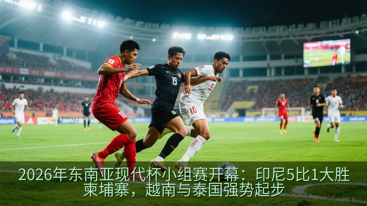 2026年东南亚现代杯小组赛开幕：印尼5比1大胜柬埔寨，越南与泰国强势起步